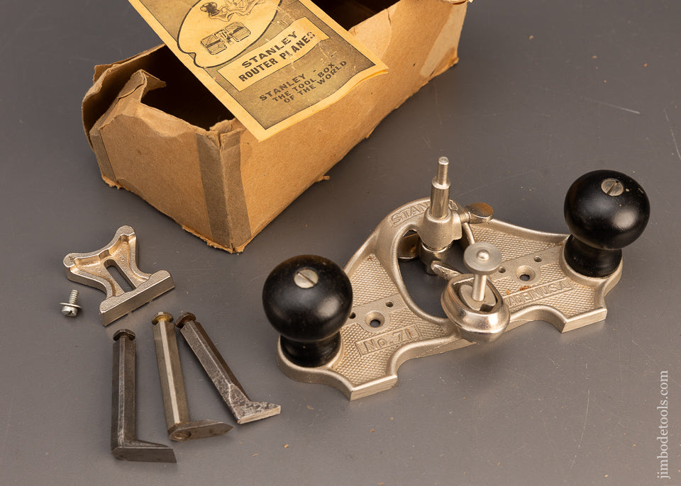Mint in Box STANLEY No. 71 Router Plane 100% Complete & Unused - 115985