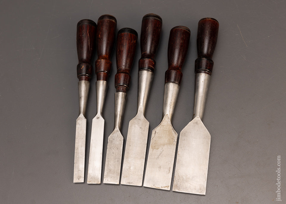 Fine Set of 6 STANLEY No. 750 Chisels - 115990