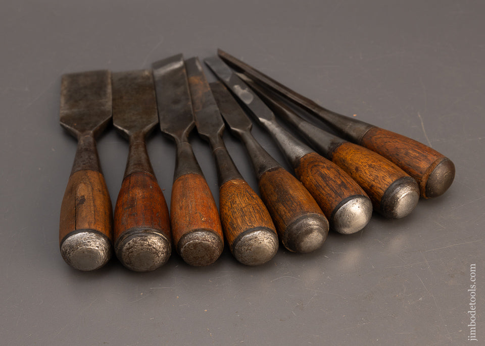 Set of 8 STANLEY No. 50 EVERLASTING Chisels - 116025