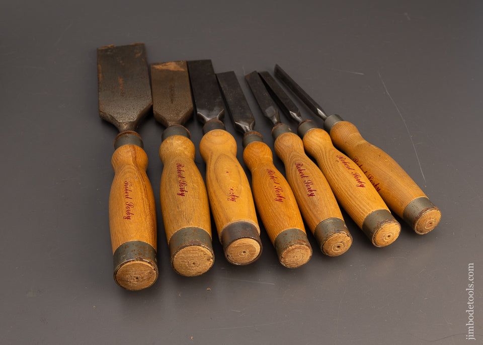 Wonderful Set of 7 ROB’T. SORBY REG’D. Mortise Chisel - 116058