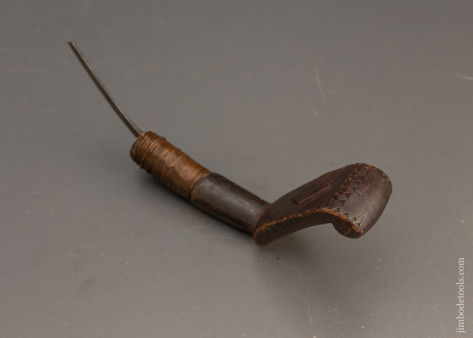 Hand Carved Early Native American Crooked Knife - 116145