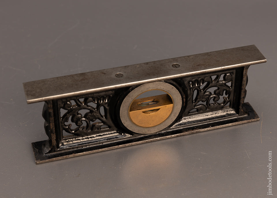 Beautiful Example L.L. DAVIS 7 Inch Ornate Inclinometer Level - 116148