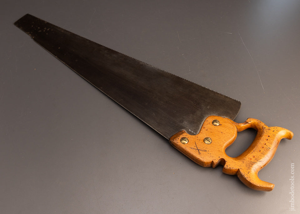 Excellent DISSTON No. 7 Hand Saw with Nib Straight & Sharp - 116169
