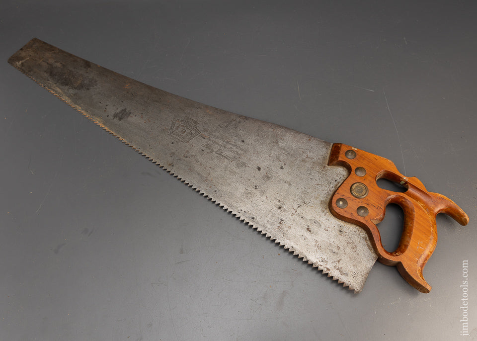 Monster DISSTON D-8 Rip Hand saw with Thumb Hole Straight & Sharp - 116253