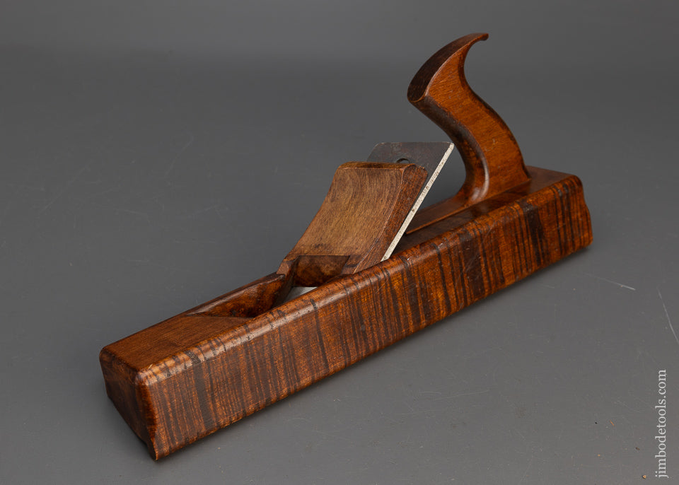 Dead Mint LEON ROBBINS Tiger Maple Panel Raiser Plane RIGHT Handed! - 116315