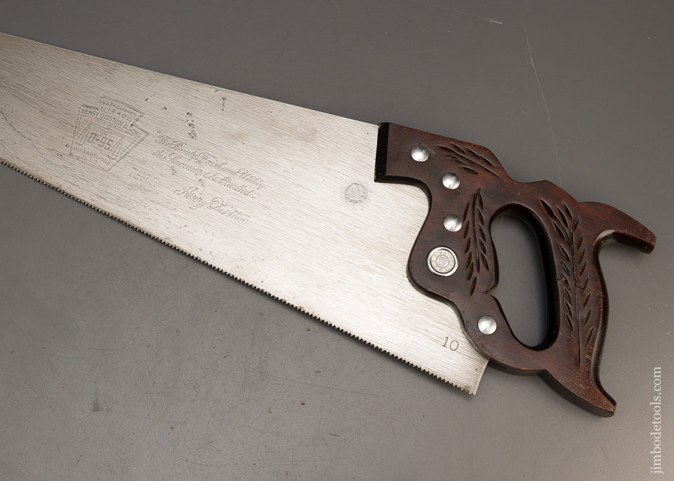 Fantastic Rosewood Handled DISSTON D-95 Hand Saw - 116317