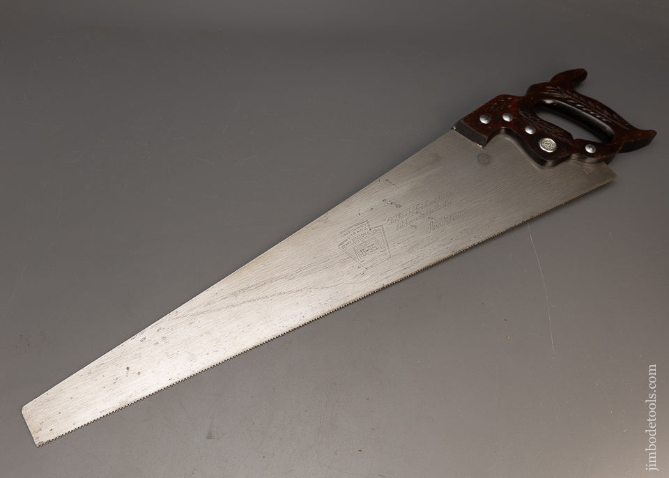 Fantastic Rosewood Handled DISSTON D-95 Hand Saw - 116317
