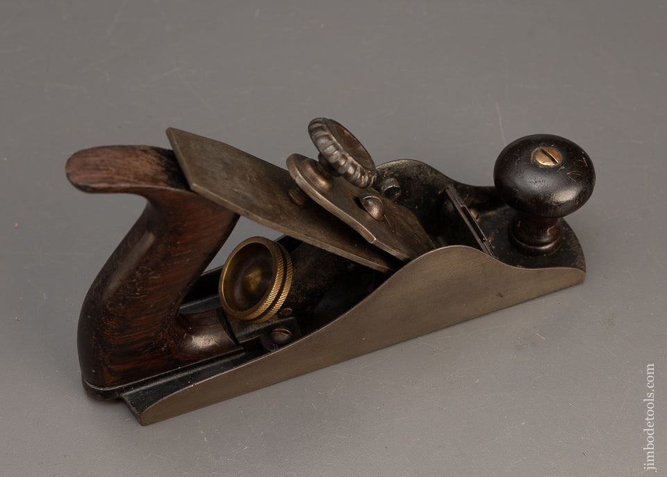 Extra Fine STEERS PATENT No. 303 Smooth Plane with Adjustable Mouth & Rosewood Strips in Sole - 116318