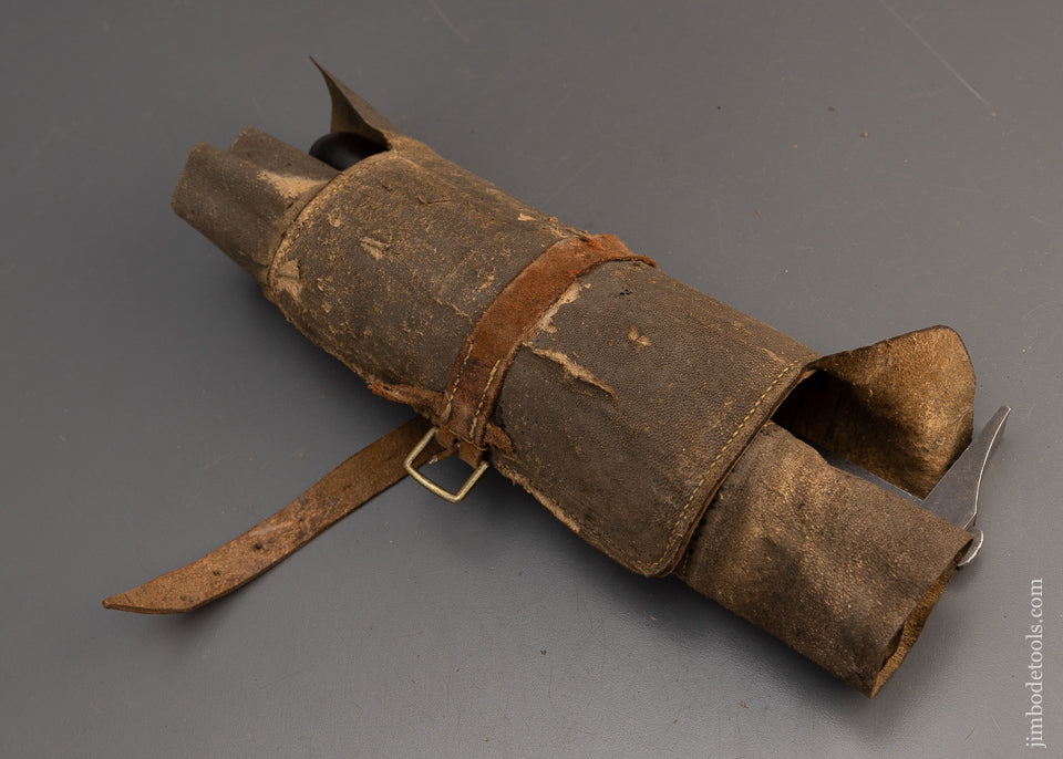 HOLTZAPFFEL Rosewood Hammer & 13 Piece Tool Kit in Leather Roll - 116319