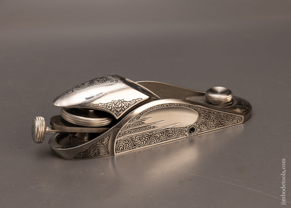Lavishly Engraved LEE VALLEY NX 60 Premium Block Plane Mint in Box - 116403