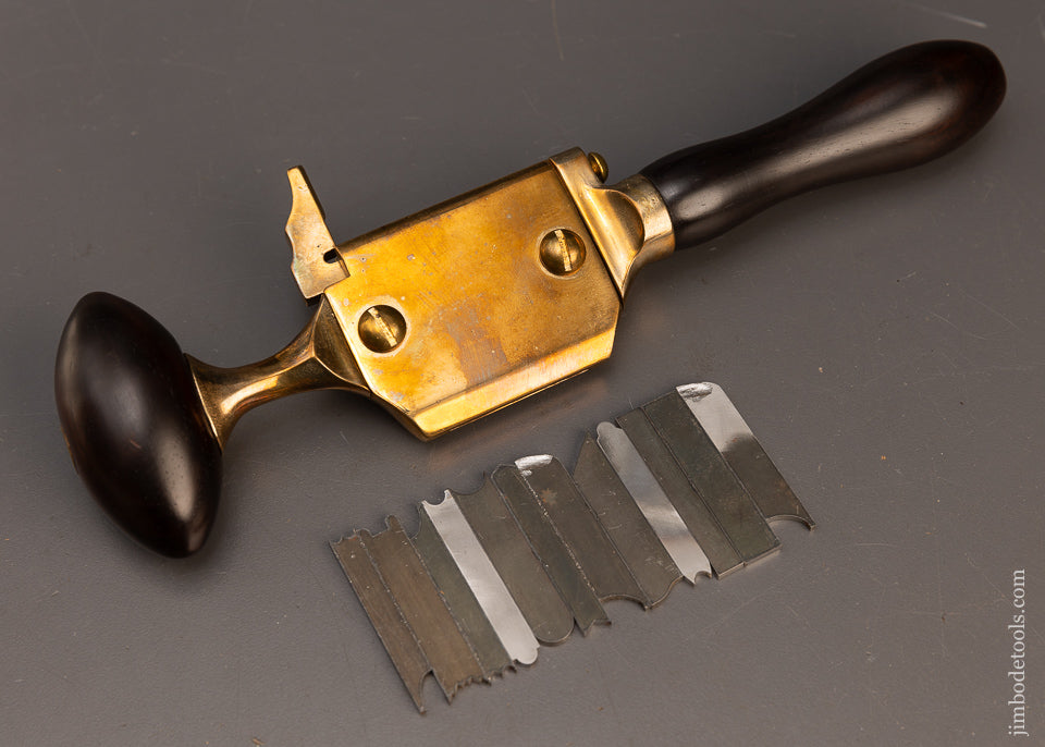 Mint KANSAS CITY WINDSOR TOOL WORKS Rosewood & Brass Windsor Bender with 22 Profiles - 116517