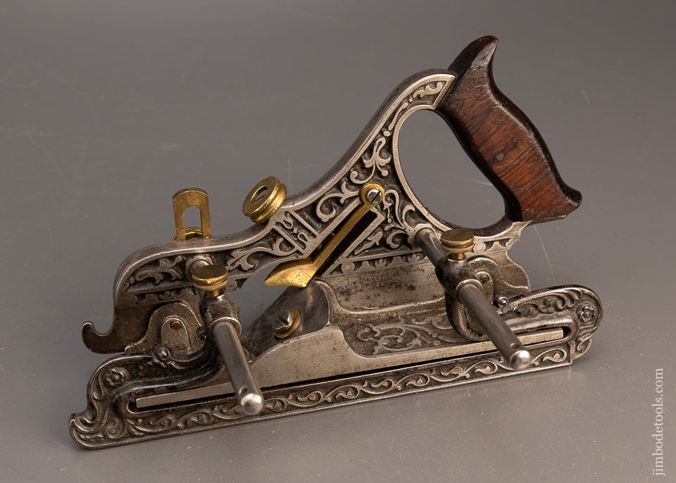 Beautiful Ornate STANLEY MILLERS PATENT No. 41 Plow & Filletster Plane - 116548