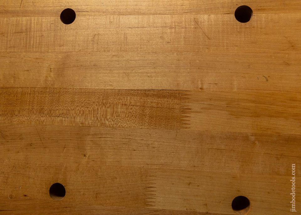 Massive LEE VALLEY VERITAS Work Bench with TUCKER Pattern Maker’s Vise & a Twin Screw Veritas Chain Drive Tail Vise - 116556 - AS OF JUNE 16