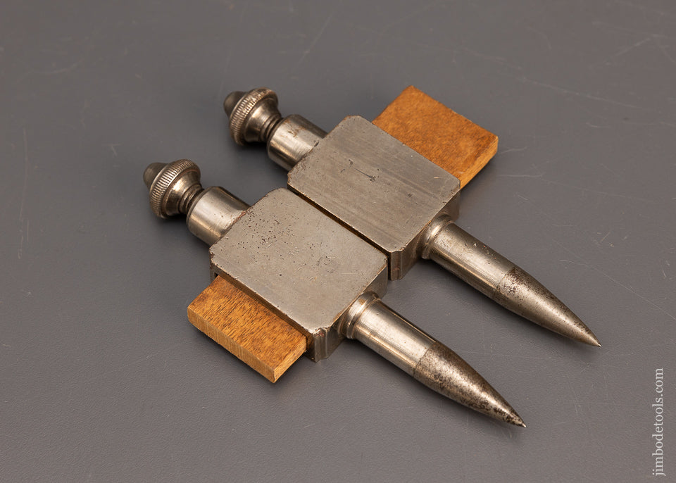 Excellent Nickel Plated Brass & Steel Trammel Points - 116583