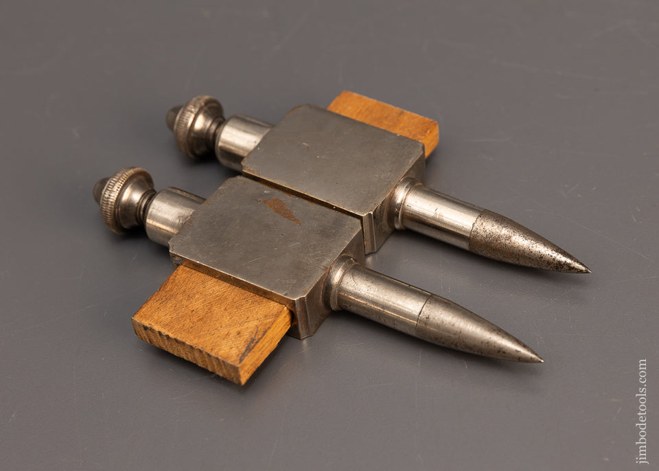 Excellent Nickel Plated Brass & Steel Trammel Points - 116583