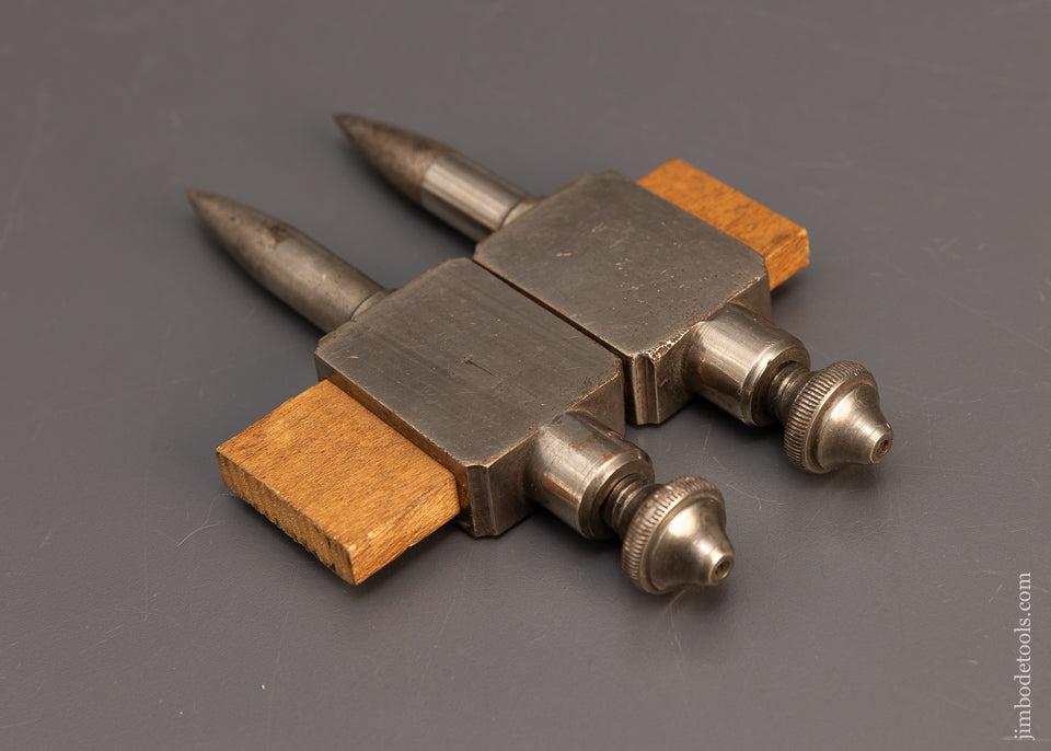 Excellent Nickel Plated Brass & Steel Trammel Points - 116583