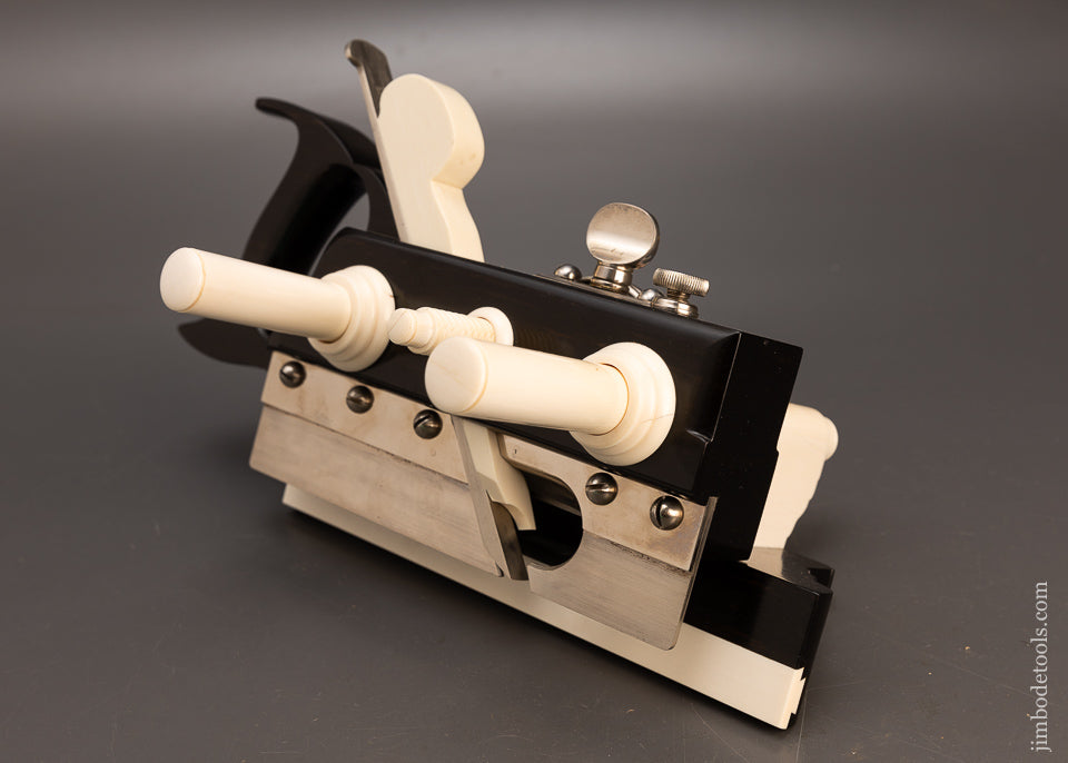 Phenomenal Solid Ebony SANDUSKY Center Wheel Plow Plane by JAMES MOON - 116679 - AS OF JUNE 13