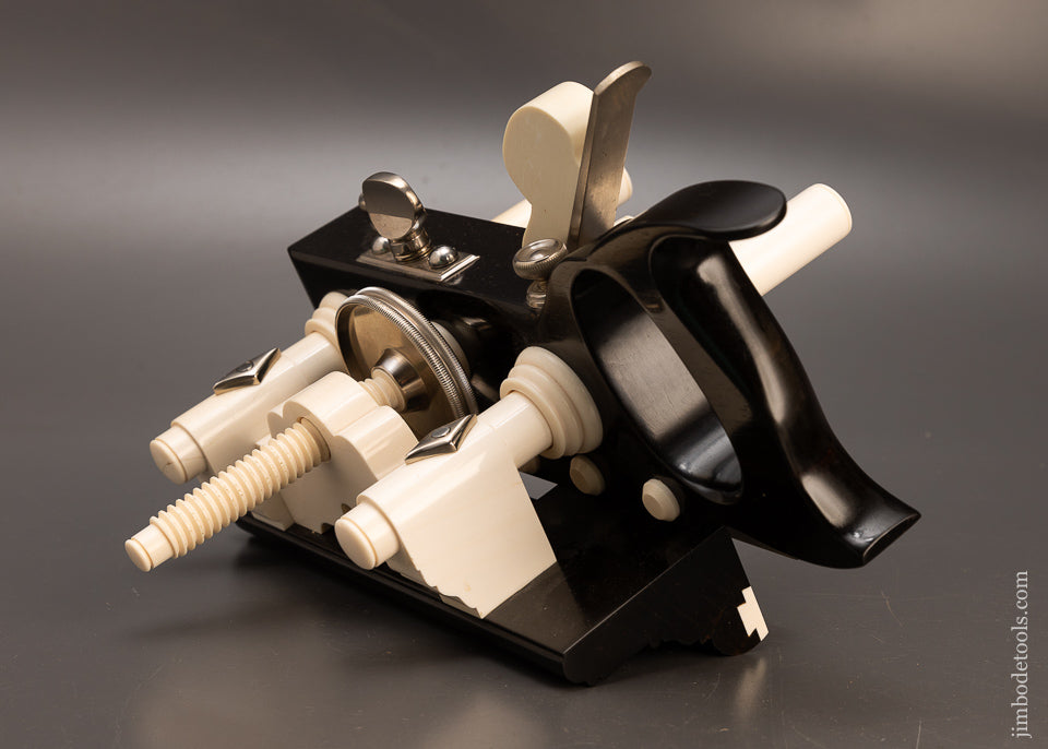 Phenomenal Solid Ebony SANDUSKY Center Wheel Plow Plane by JAMES MOON - 116679 - AS OF JUNE 13