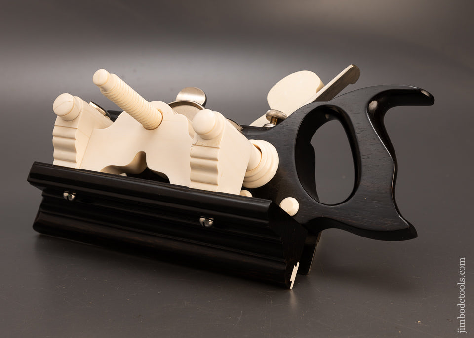 Phenomenal Solid Ebony SANDUSKY Center Wheel Plow Plane by JAMES MOON - 116679 - AS OF JUNE 13