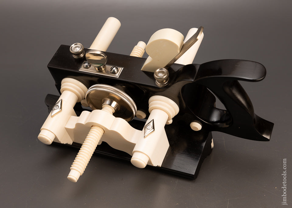 Phenomenal Solid Ebony SANDUSKY Center Wheel Plow Plane by JAMES MOON - 116679 - AS OF JUNE 13