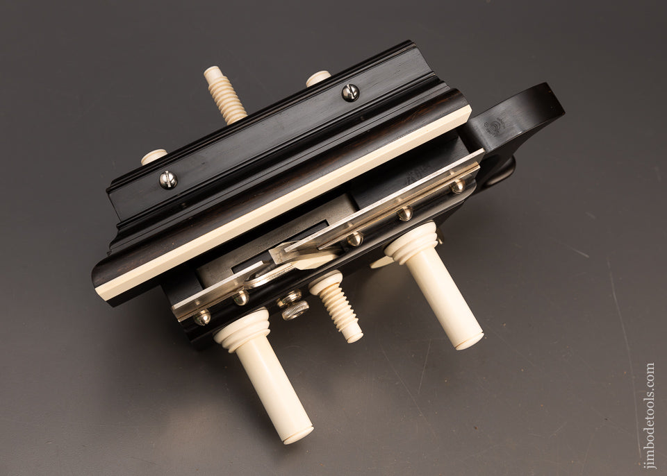 Phenomenal Solid Ebony SANDUSKY Center Wheel Plow Plane by JAMES MOON - 116679 - AS OF JUNE 13