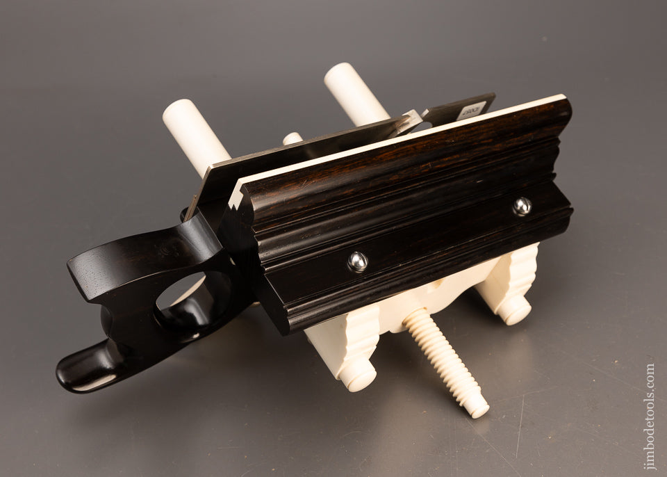 Phenomenal Solid Ebony SANDUSKY Center Wheel Plow Plane by JAMES MOON - 116679 - AS OF JUNE 13