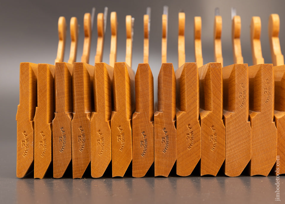 Mint Modern Maker Set of 20 Hollow & Round Moulding Planes by ASHLEY VAUGHAN - 116688 -