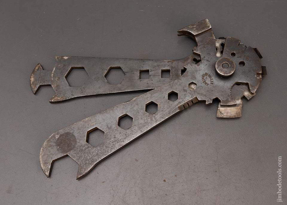 Rare! HERKULES Patent Axe Wrench Hammer and Combination Tool - 116774