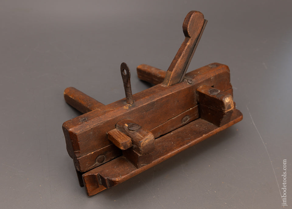 Very Rare 4 STAR **** B:WALTON IN+READING 18th Century Plow Plane - 116854