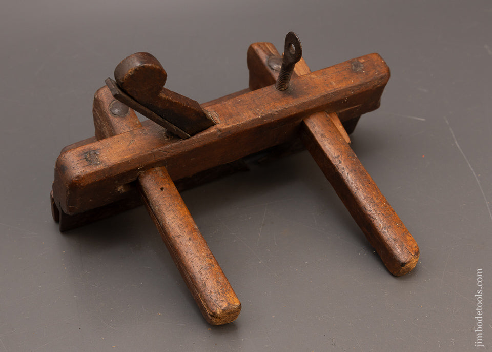 Very Rare 4 STAR **** B:WALTON IN+READING 18th Century Plow Plane - 116854