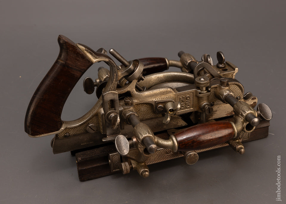 Fine-SWEETHEART-STANLEY-No.-55-Combination-Plane-in-Custom-Dovetailed-Box-117037