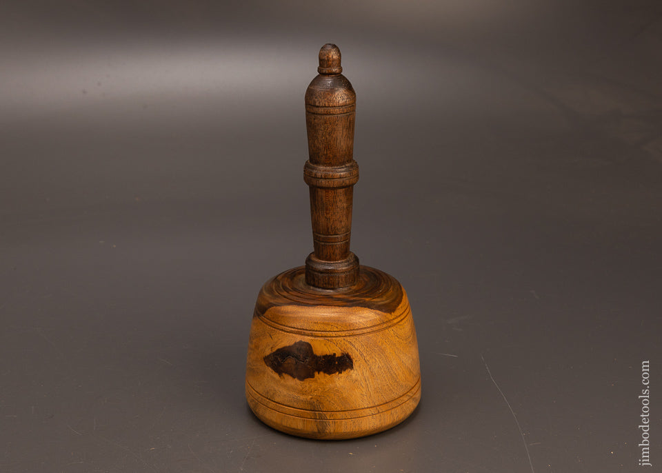 Stunning-1-1/2-Pound-Fancy-Lignum-Vitae-English-Carving-Mallet-117388