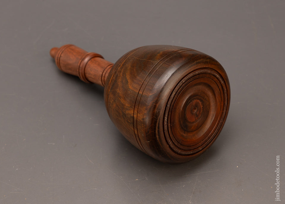 Stunning-2-Pound-Fancy-Lignum-Vitae-English-Carving-Mallet-117389