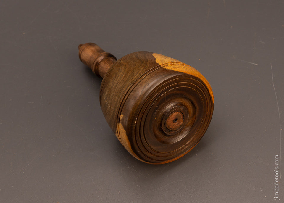 Stunning-2-POUND-Fancy-Lignum-Vitae-English-Carving-Mallet-117392