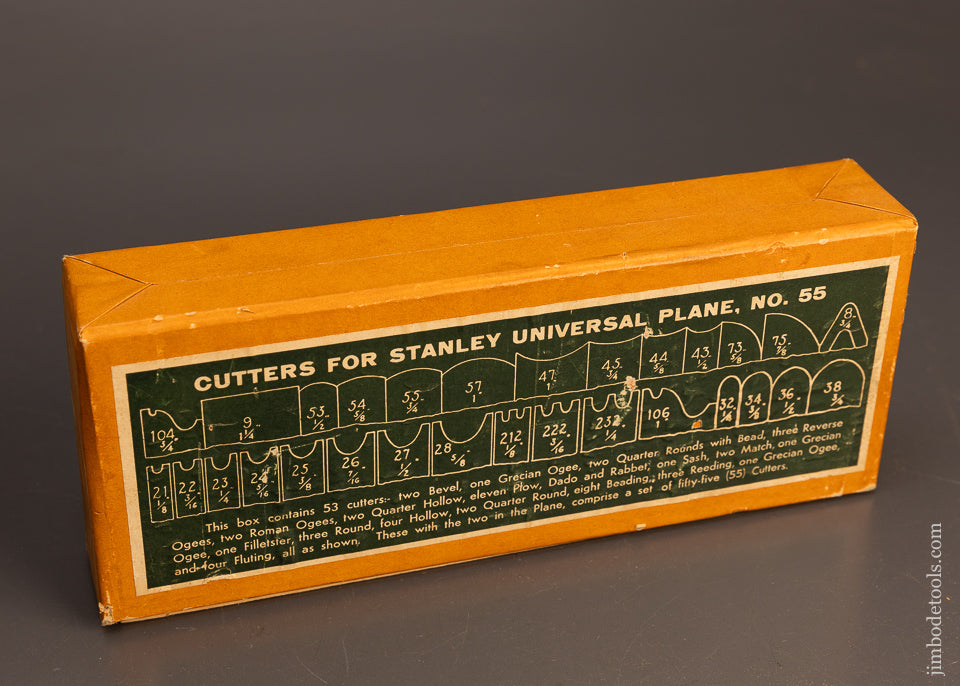 Near-Mint-STANLEY-No.-55-Combination-Plane-100%-Complete-in-Original-Box-117418