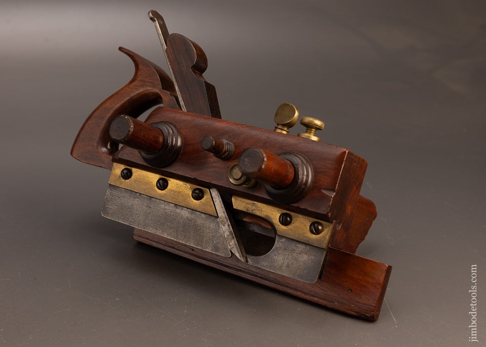 Exquisite-Rosewood-SANDUSKY-No.-140-Center-Wheel-Plow-Plane-117420