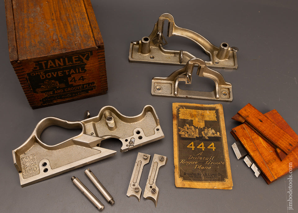 Near-Mint-in-Box-STANLEY-No.-444-Sliding-Dovetail-Plane-100%-Complete-117507