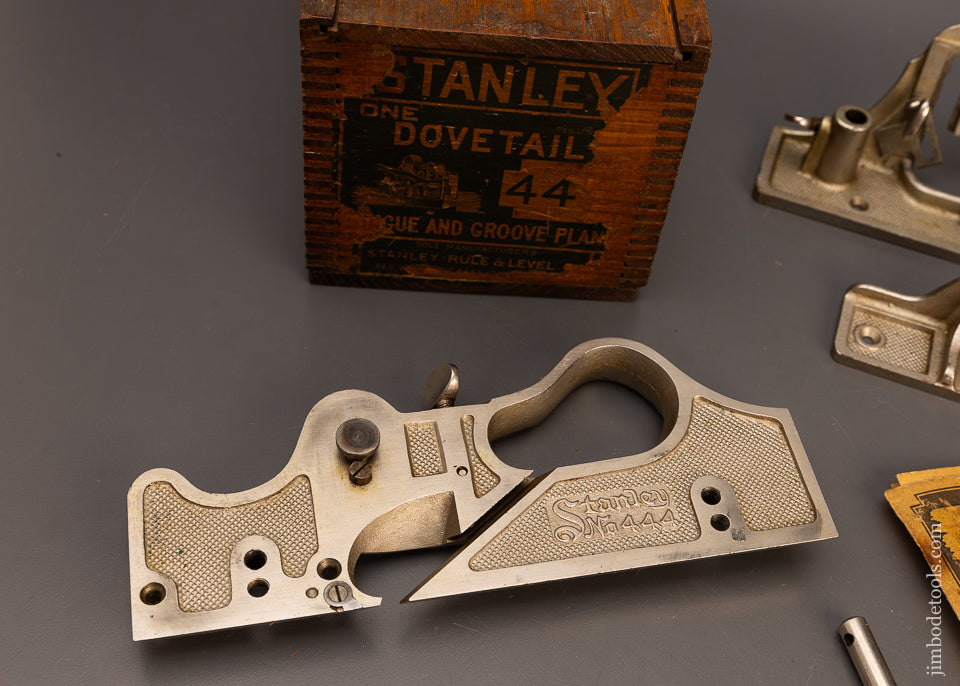 Near-Mint-in-Box-STANLEY-No.-444-Sliding-Dovetail-Plane-100%-Complete-117507