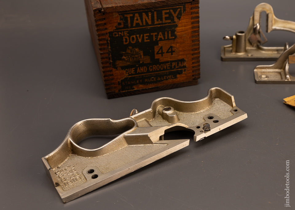 Near-Mint-in-Box-STANLEY-No.-444-Sliding-Dovetail-Plane-100%-Complete-117507