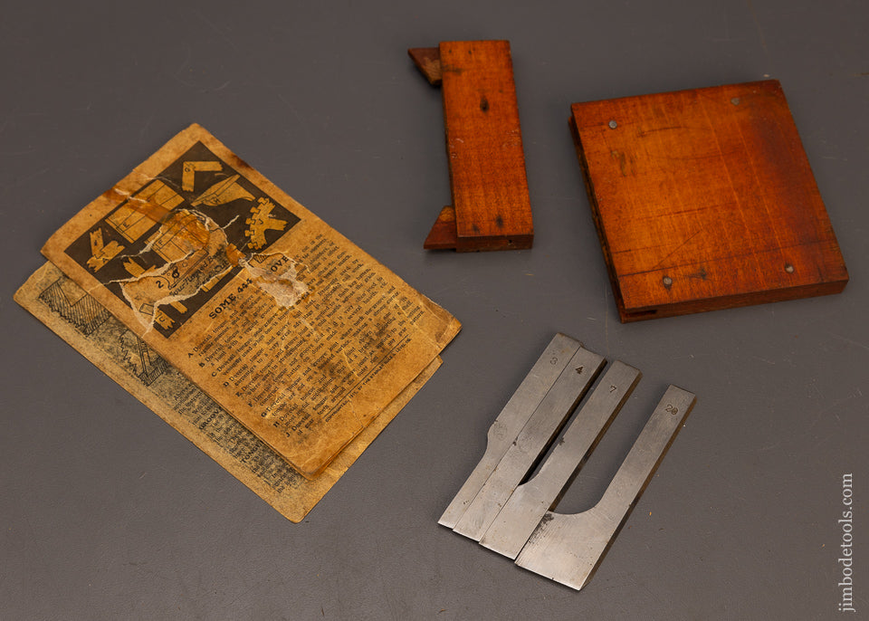 Near-Mint-in-Box-STANLEY-No.-444-Sliding-Dovetail-Plane-100%-Complete-117507
