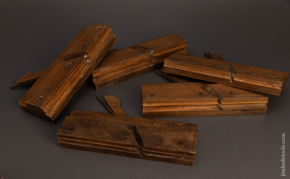 Graduated-Set-of-5-JOHN-MOSELEY-& SON-Side-Bead-Moulding-Planes-117563
