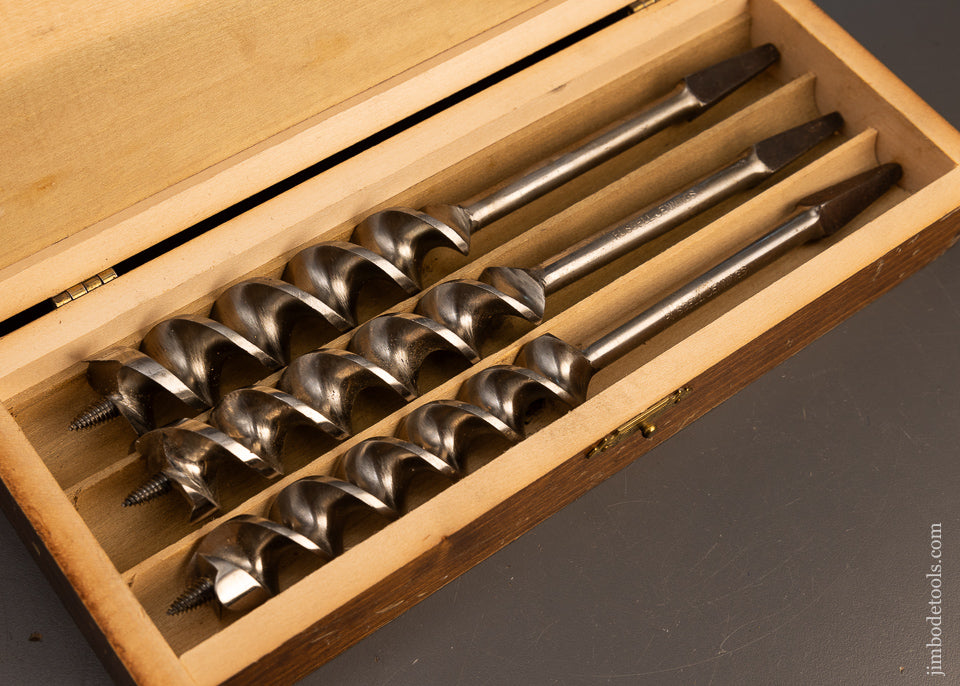 Complete-Set-of-RUSSELL-JENNINGS-Auger-Bits-Near-Mint-in-Box-117567