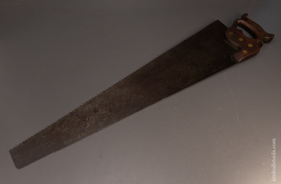 Rare-DISSTON-No.-99-Triple-Medallion-Hand-Saw-117623