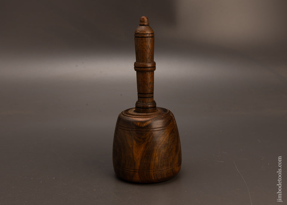 Stunning-1-Pound-13-Ounce-Fancy-Lignum-Vitae-English-Carving-Mallet-117698