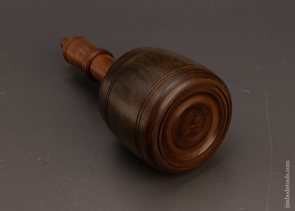 Stunning-1-Pound-10-Ounce-Fancy-Lignum-Vitae-English-Carving-Mallet-117699