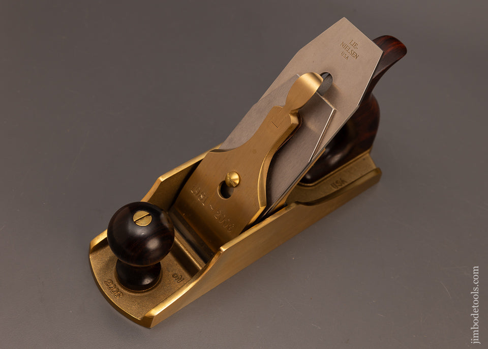 Very-Rare-Mint-in-Box-BRONZE-LIE-NIELSEN-No.-4-1/2-Jumbo-Smooth-Plane-with-Cocobolo-Handles-117771