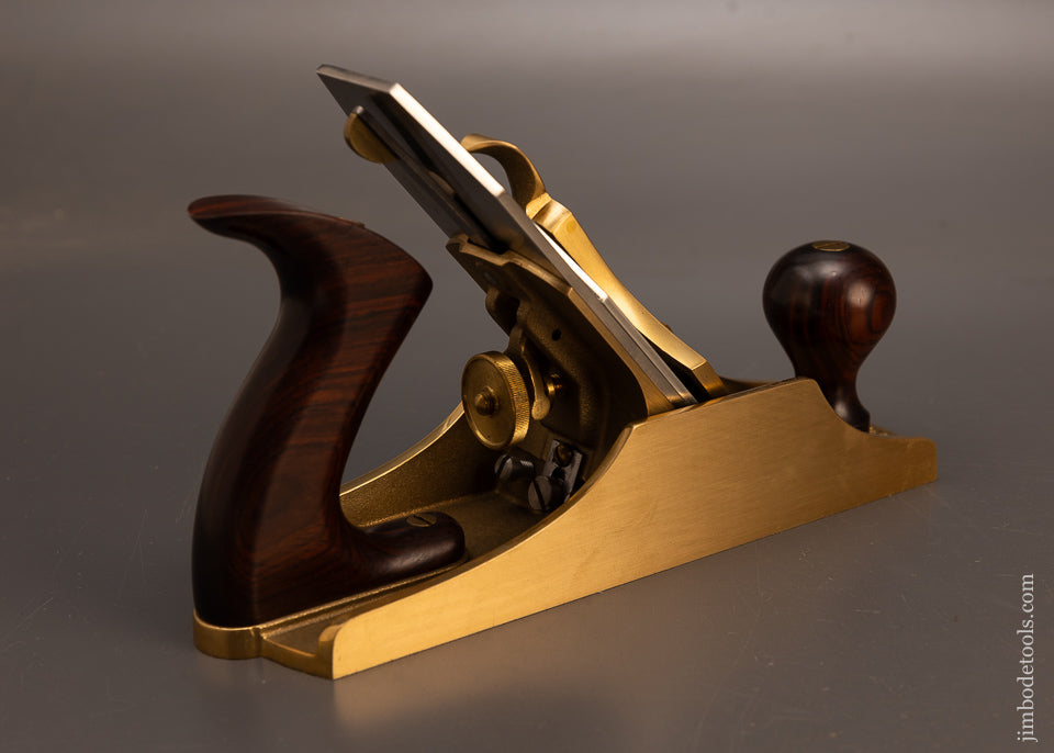 Very-Rare-Mint-in-Box-BRONZE-LIE-NIELSEN-No.-4-1/2-Jumbo-Smooth-Plane-with-Cocobolo-Handles-117771