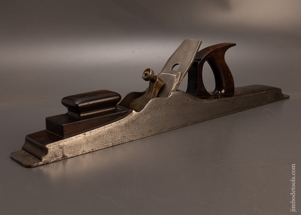 Very-Rare-Pre-War-NORRIS-No.-1-Dovetailed-Rosewood-Infill-24-1/2-Inch-Jointer-Plane-117847