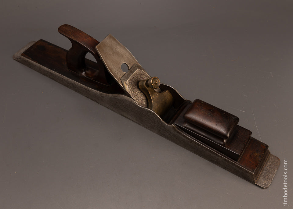 Very-Rare-Pre-War-NORRIS-No.-1-Dovetailed-Rosewood-Infill-24-1/2-Inch-Jointer-Plane-117847