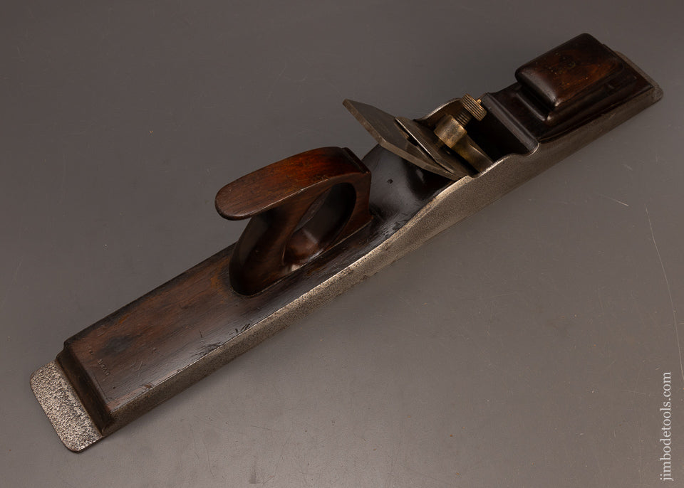 Very-Rare-Pre-War-NORRIS-No.-1-Dovetailed-Rosewood-Infill-24-1/2-Inch-Jointer-Plane-117847